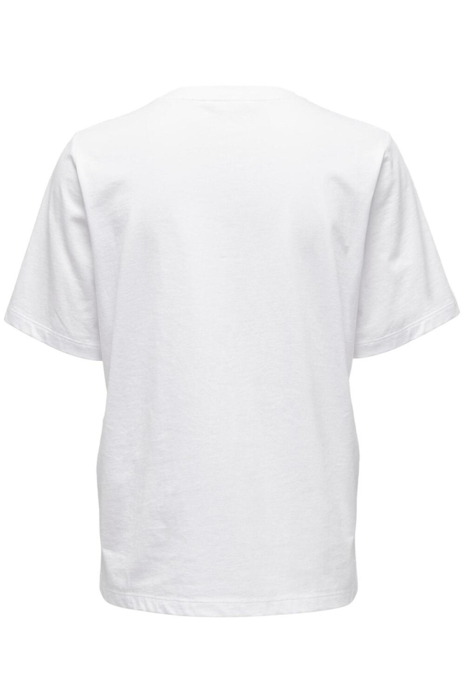 Only witte dames t-shirt | Achteraanzicht