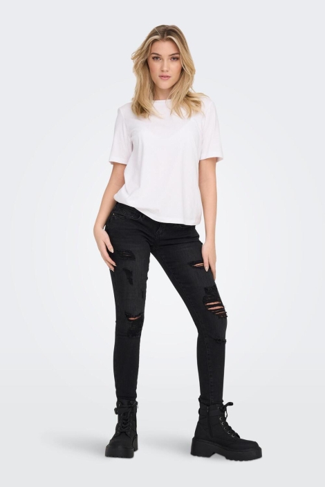 Only witte dames t-shirt | Model