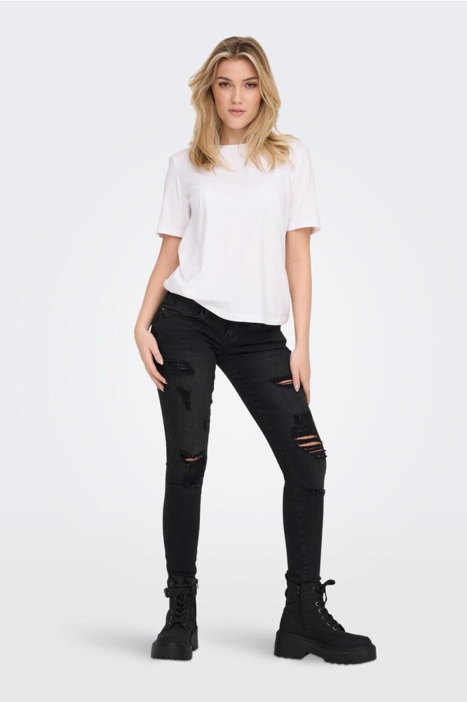 Only witte dames t-shirt | Model