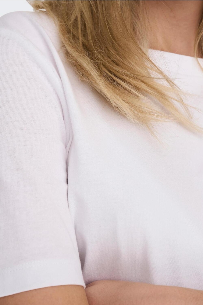 Only witte dames t-shirt | Close up