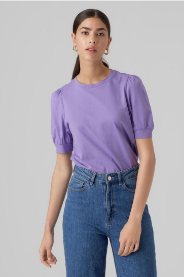 Vero Moda T-shirt VMKERRY 2/4 O-NECK TOP VMA NOOS 10275520 Paisley Purple