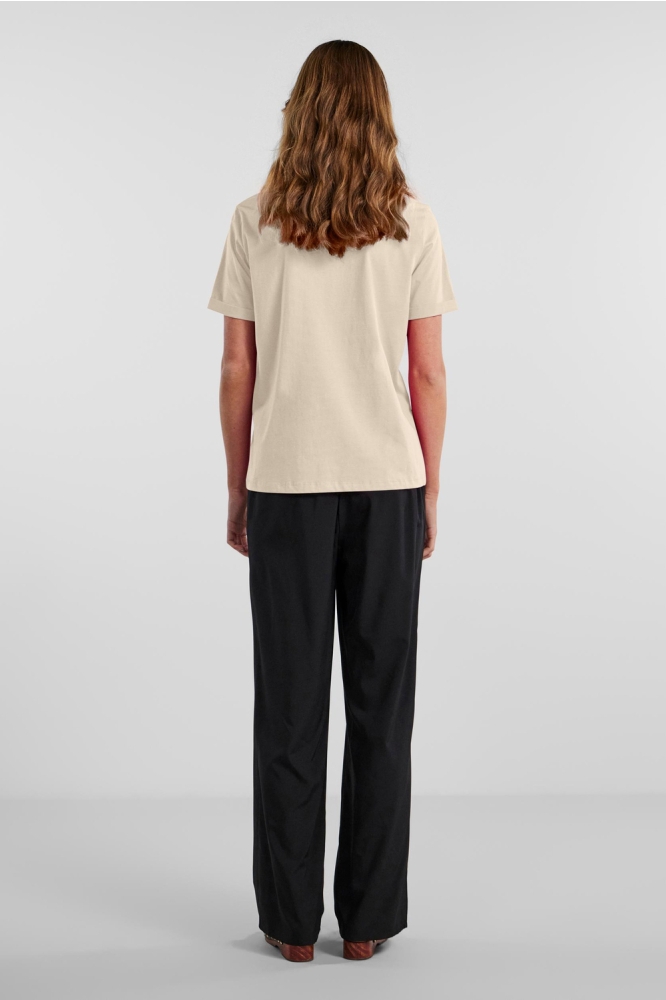 Pieces ecru dames t-shirt