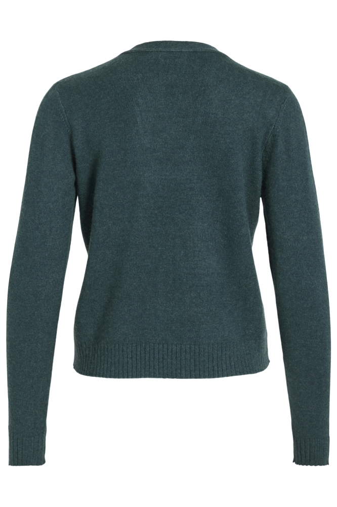 Vila groene dames vest | Achteraanzicht