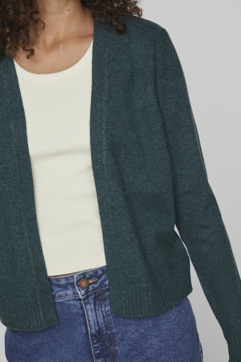 Vila groene dames vest | Close up