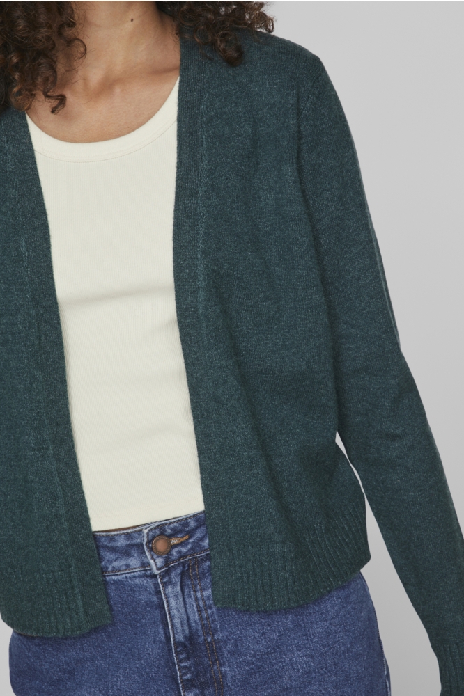 Vila groene dames vest | Close up