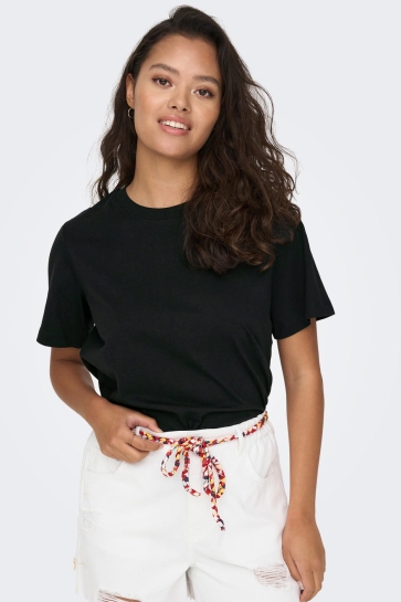 Jacqueline de Yong T-shirt JDYPISA S/S T-SHIRT JRS NOOS 15292431 BLACK