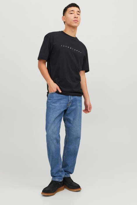 Jack & Jones zwarte heren t-shirt | Model