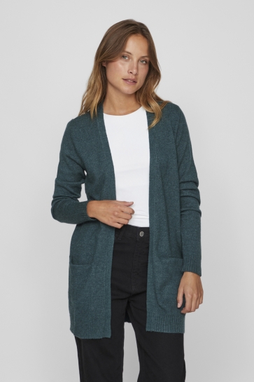 Vila Vest VIRIL OPEN L/S KNIT CARDIGAN - NOOS 14044041 PONDEROSA PINE/DARK