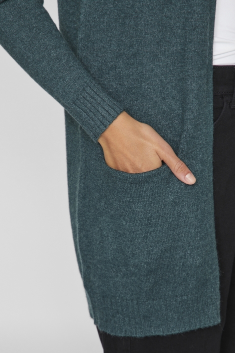 Vila groene dames vest | Close up