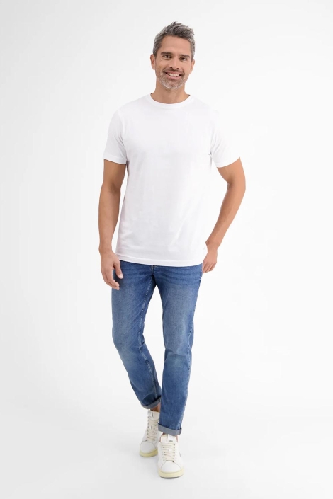 Lerros witte heren t-shirt | Model