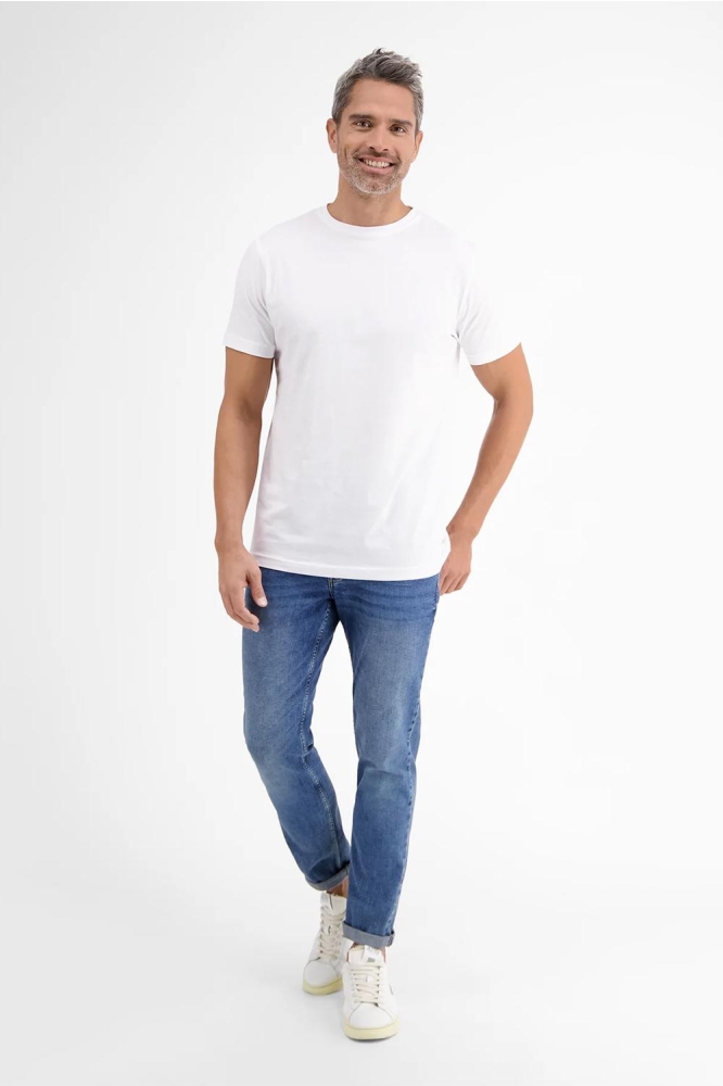 Lerros witte heren t-shirt | Model