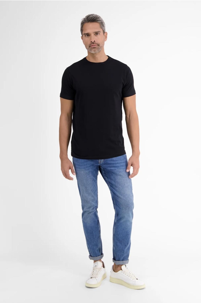 Lerros zwarte heren t-shirt | Model
