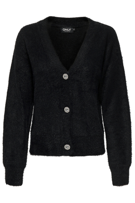 Only zwarte dames vest | Vooraanzicht