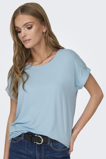 Only ONLMOSTER S/S O-NECK TOP NOOS JRS 15106662 Clear Sky