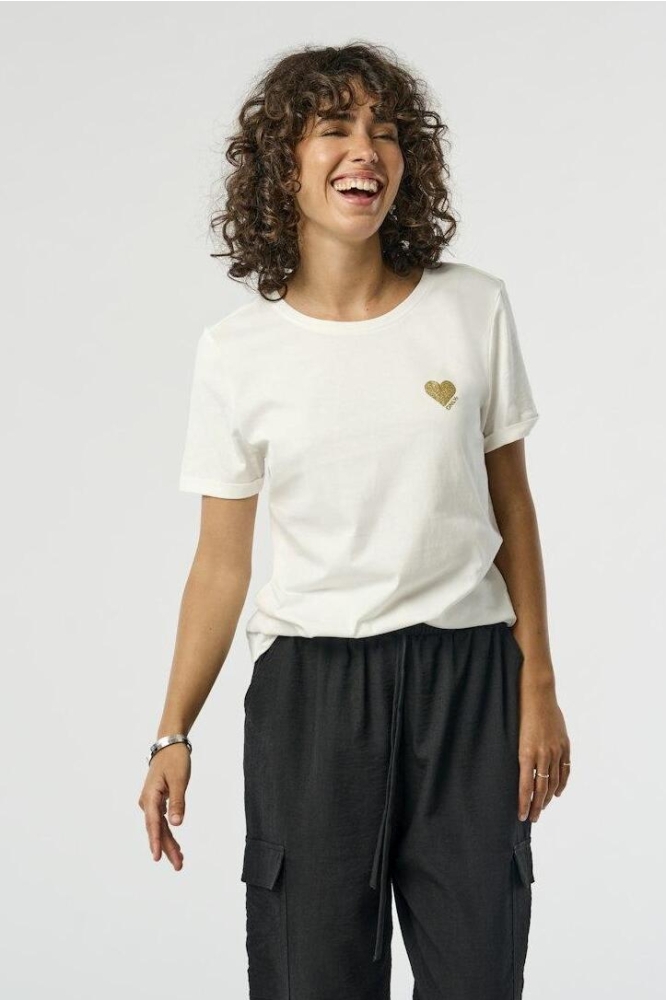 Only witte dames t-shirt | Sfeerbeeld, In situatie