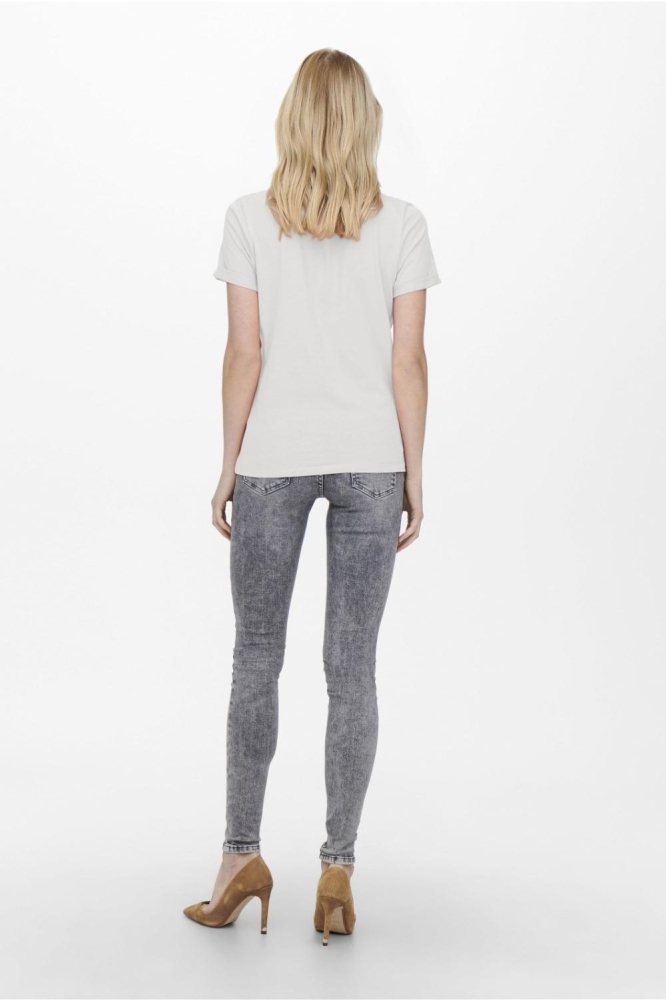 Only witte dames t-shirt | Model