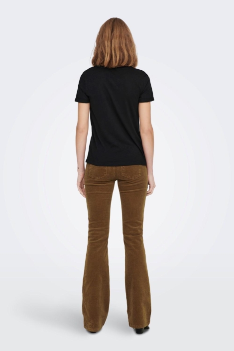 Only zwarte dames t-shirt | Model