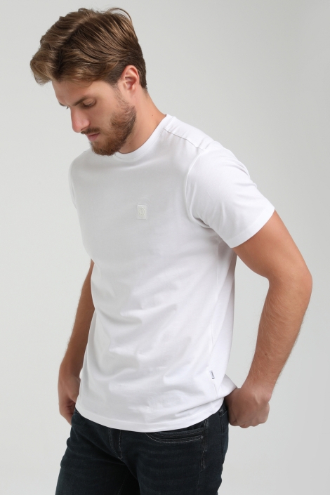 Gabbiano witte heren t-shirt | Model vooraanzicht