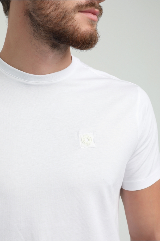 Gabbiano witte heren t-shirt | Close up