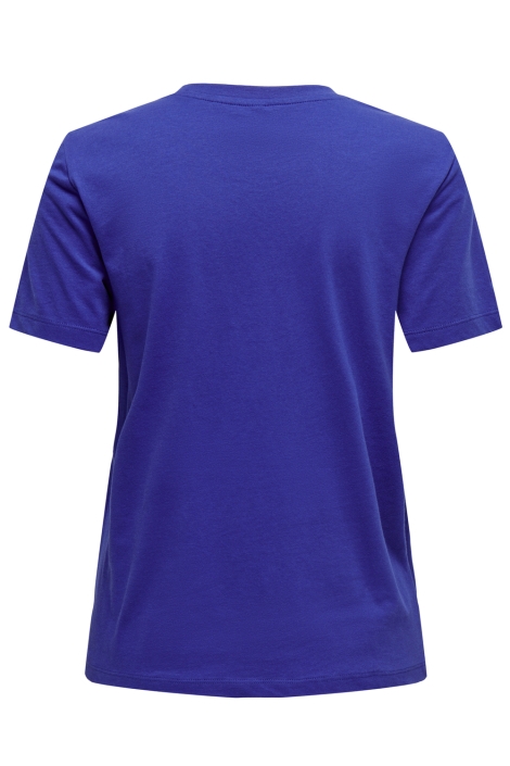 Only blauwe dames t-shirt | Achteraanzicht