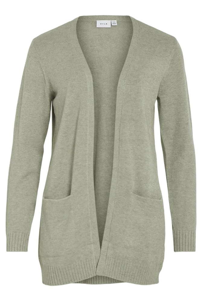 Vila groene dames vest | Vooraanzicht