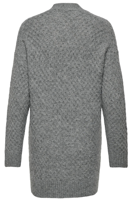 Jacqueline de Yong grijze dames vest | Achteraanzicht