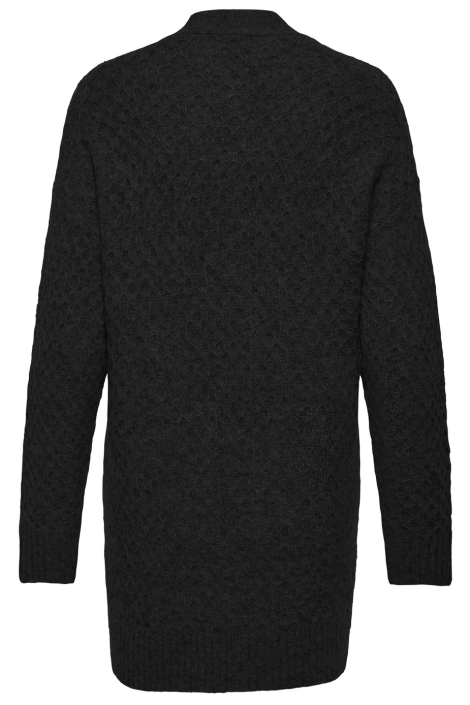 Jacqueline de Yong zwarte dames vest | Achteraanzicht