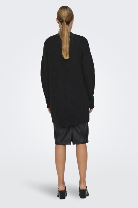 Jacqueline de Yong zwarte dames vest | Model