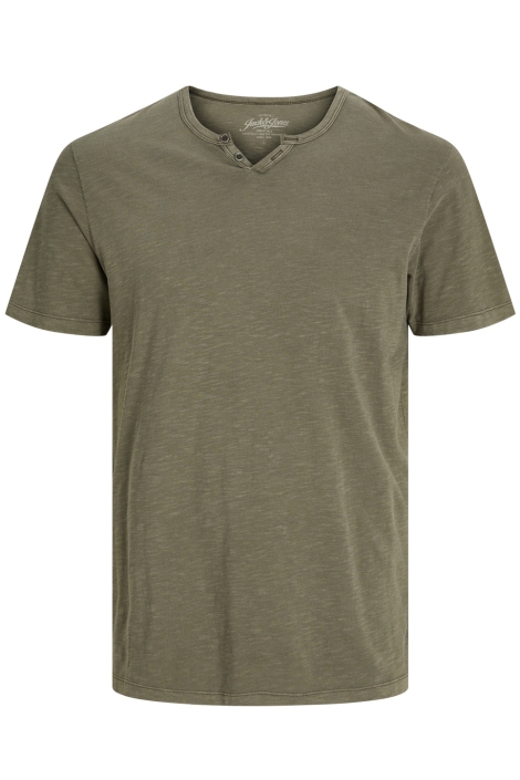 Jack & Jones groene heren t-shirt | Vooraanzicht
