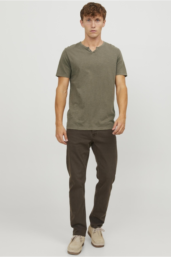 Jack & Jones groene heren t-shirt | Model
