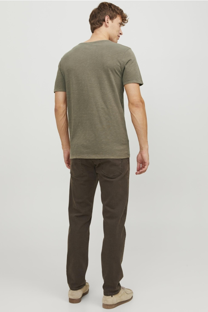 Jack & Jones groene heren t-shirt | Model achteraanzicht