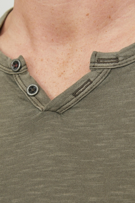 Jack & Jones groene heren t-shirt | Close up