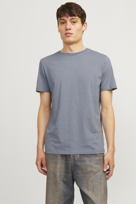 Jack & Jones blauwe heren t-shirt | Model vooraanzicht