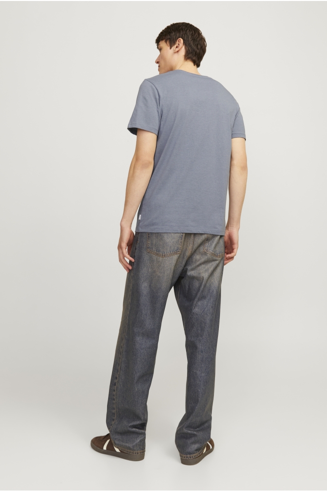 Jack & Jones blauwe heren t-shirt | Model achteraanzicht