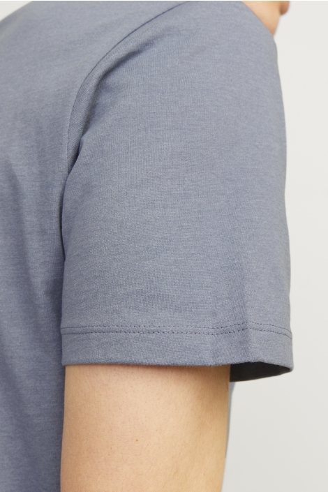 Jack & Jones blauwe heren t-shirt | Close up