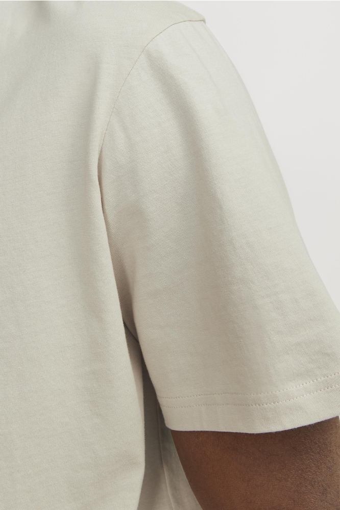 Jack & Jones beige heren t-shirt | Close up