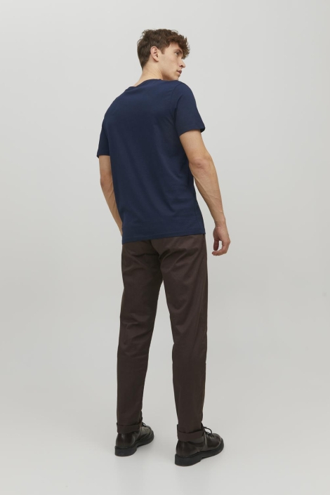 Jack & Jones blauwe heren t-shirt | Model achteraanzicht