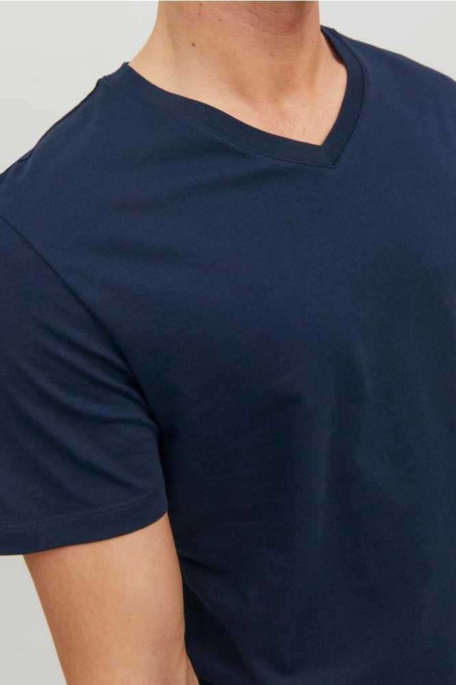 Jack & Jones blauwe heren t-shirt | Close up