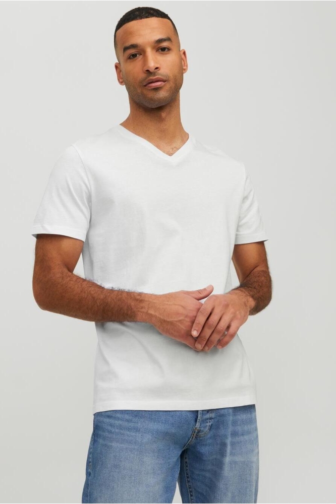 Jack & Jones witte heren t-shirt | Model
