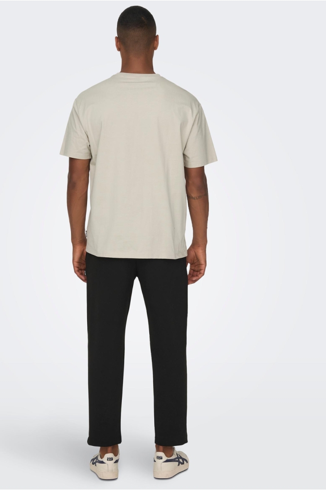 Only & Sons beige heren t-shirt | Model