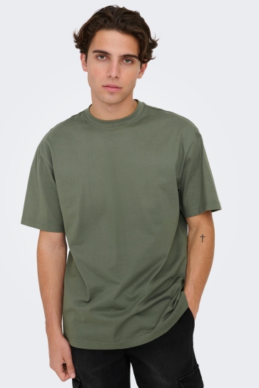 Only & Sons ONSFRED LIFE RLX SS TEE NOOS 22022532 Castor Gray