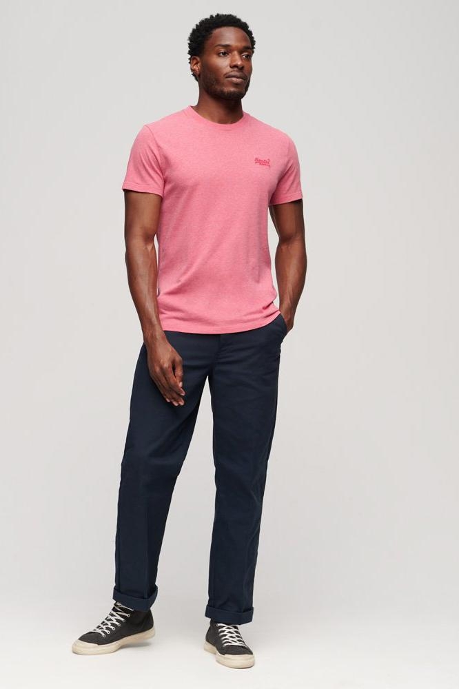 Superdry roze heren t-shirt | Model