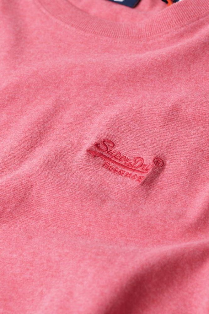 Superdry roze heren t-shirt | Close up