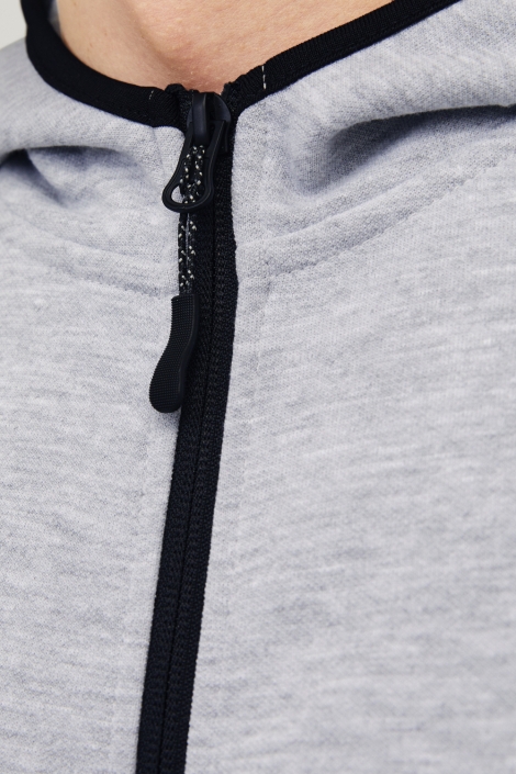 Jack & Jones grijze heren vest | Close up