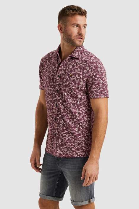 PME legend rode heren overhemd | Model vooraanzicht