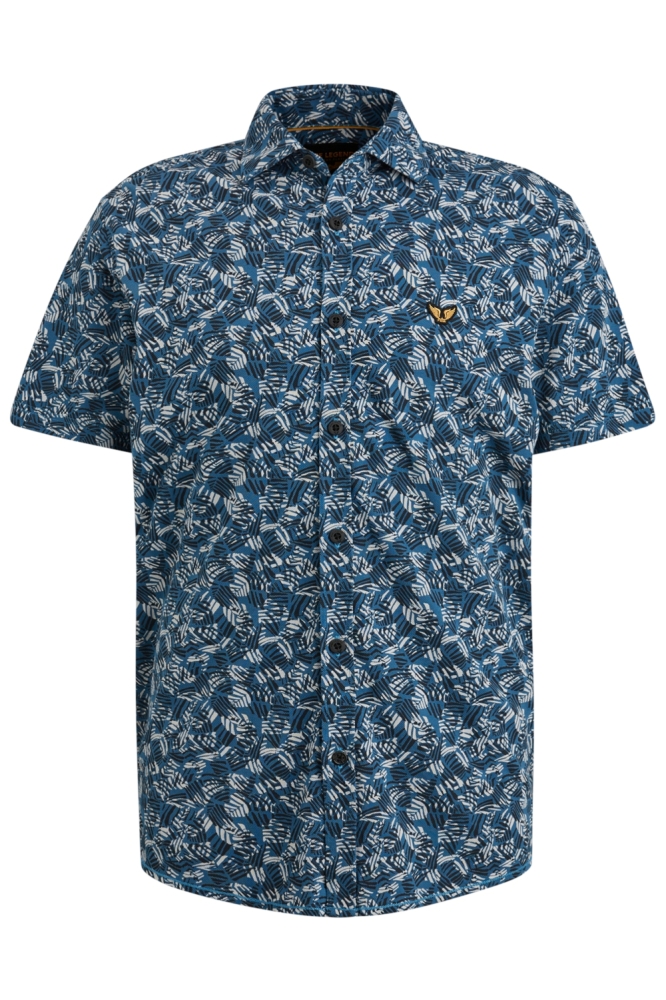 PME legend blauwe heren overhemd | Vooraanzicht