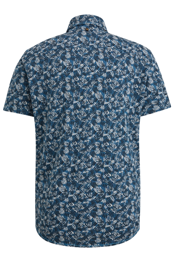 PME legend blauwe heren overhemd | Achteraanzicht