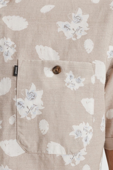 Vanguard beige heren overhemd | Close up