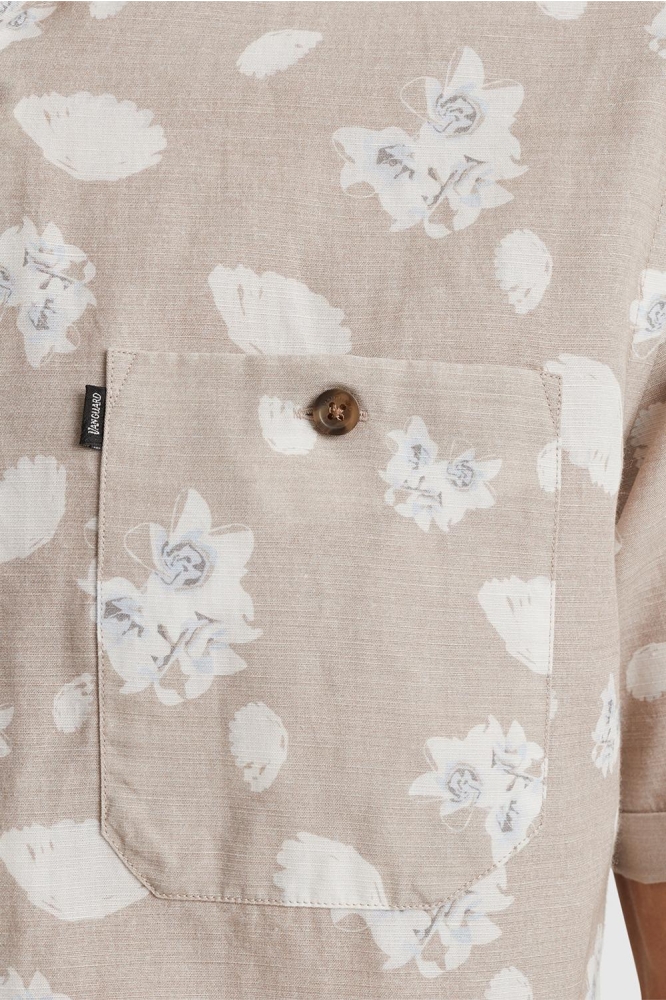 Vanguard beige heren overhemd | Close up