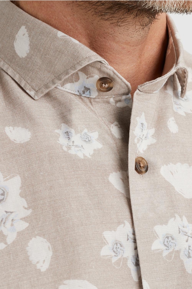 Vanguard beige heren overhemd | Close up